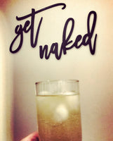 Get Naked - bathroom / bedroom wall decor